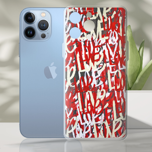 Чехол BoxFace iPhone 13 Pro Love Graffiti