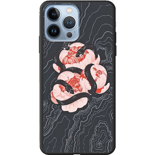 Чехол BoxFace iPhone 13 Pro Snake Rose