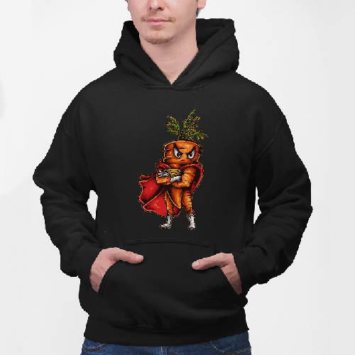 Мужская толстовка худи Super Carrot