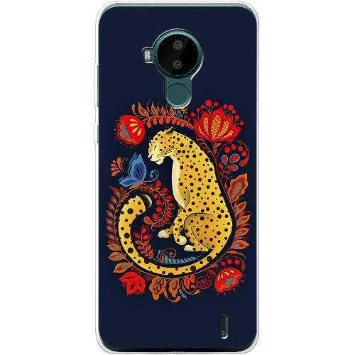 Чехол BoxFace Nokia C30 Petrykivka Leopard