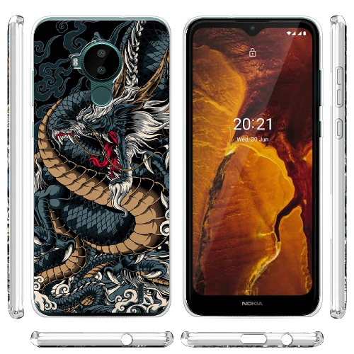 Чехол BoxFace Nokia C30 Dragon Ryujin