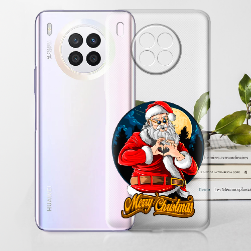 Чехол BoxFace Huawei Nova 8i Cool Santa and heart