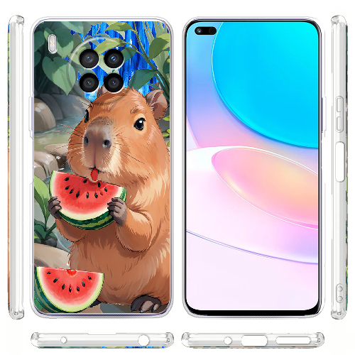 Чехол BoxFace Huawei Nova 8i Капибара з кавуном