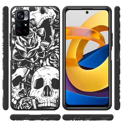 Чехол BoxFace Poco M4 Pro 5G Skull and Roses