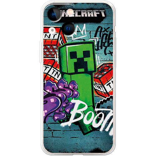 Чехол BoxFace iPhone 13 mini Minecraft Graffiti