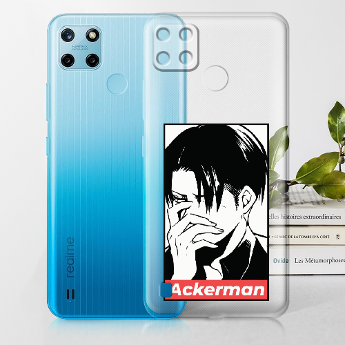 Чехол BoxFace Realme C25Y Attack On Titan - Ackerman