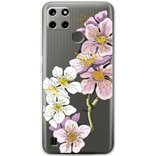 Чехол BoxFace Realme C25Y Cherry Blossom