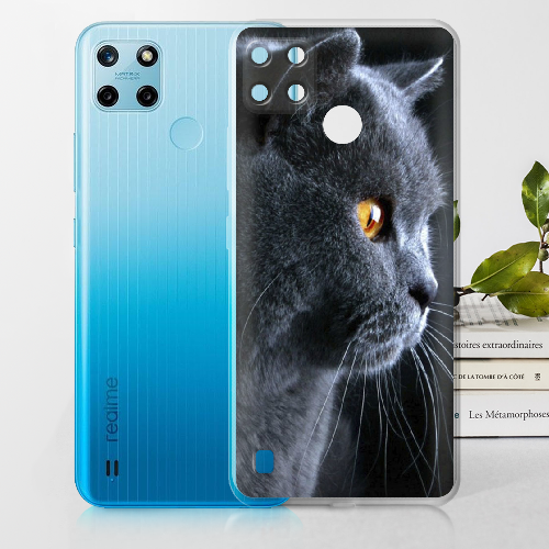 Чехол BoxFace Realme C25Y English cat