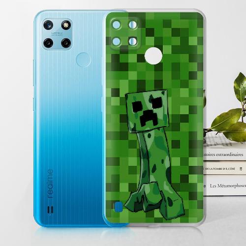 Чехол BoxFace Realme C25Y Minecraft Creeper