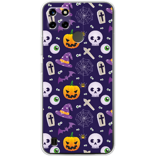 Чехол BoxFace Realme C25Y Halloween Purple Mood