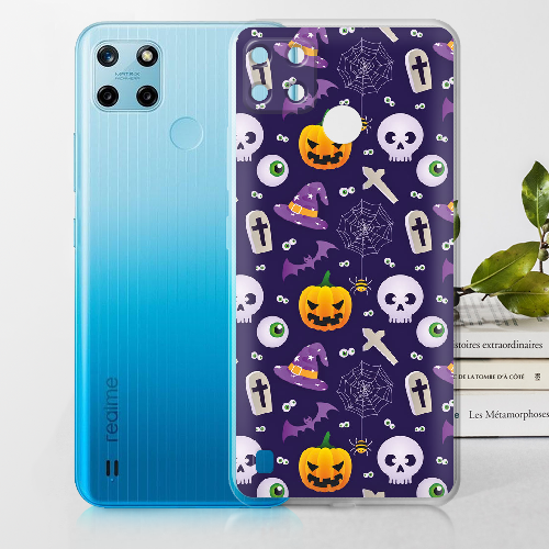 Чехол BoxFace Realme C25Y Halloween Purple Mood