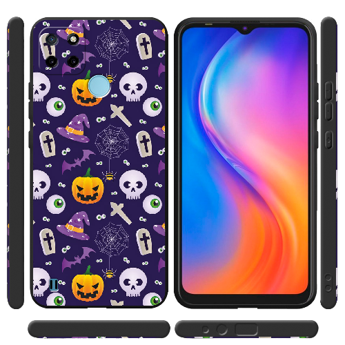 Чехол BoxFace Realme C25Y Halloween Purple Mood