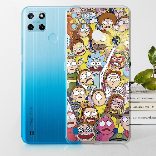 Чехол BoxFace Realme C25Y Rick and Morty все герои