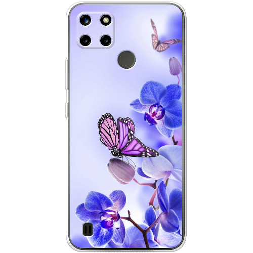 Чехол BoxFace Realme C25Y Orchids and Butterflies