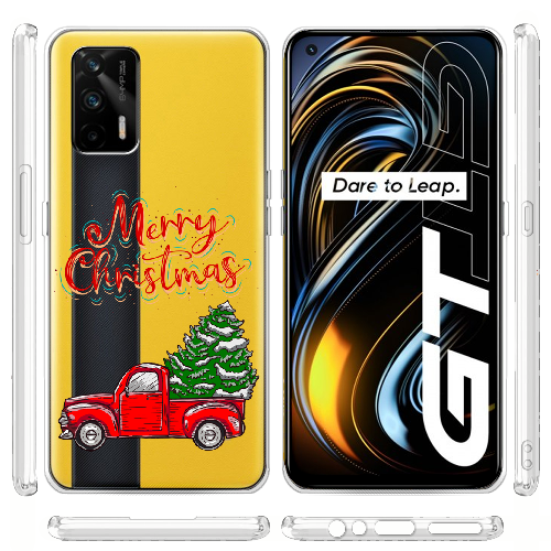 Чехол BoxFace Realme GT Holiday Car Merry Christmas