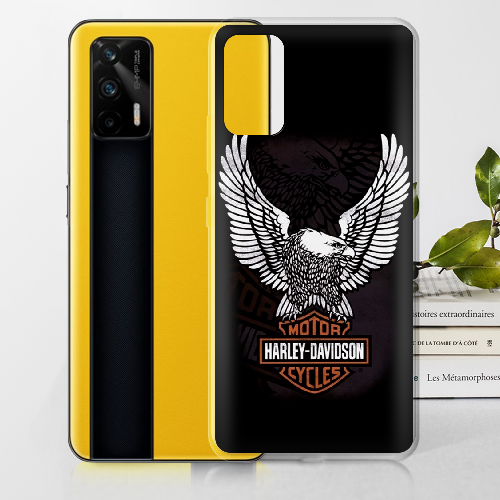 Чехол BoxFace Realme GT Harley Davidson and eagle