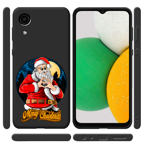 Чехол BoxFace Samsung Galaxy A03 Core (A032) Cool Santa and heart