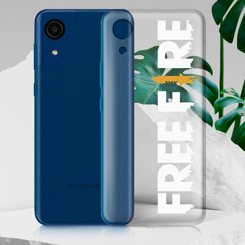 Чехол BoxFace Samsung Galaxy A03 Core (A032) Белый Free Fire