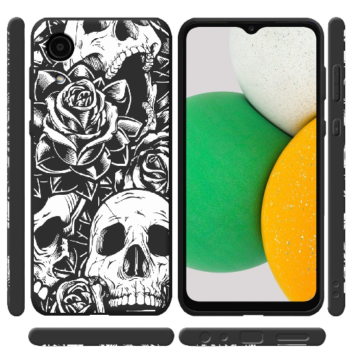 Чехол BoxFace Samsung Galaxy A03 Core (A032) Skull and Roses