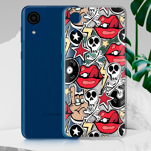 Чехол BoxFace Samsung Galaxy A03 Core (A032) Rock Graffiti