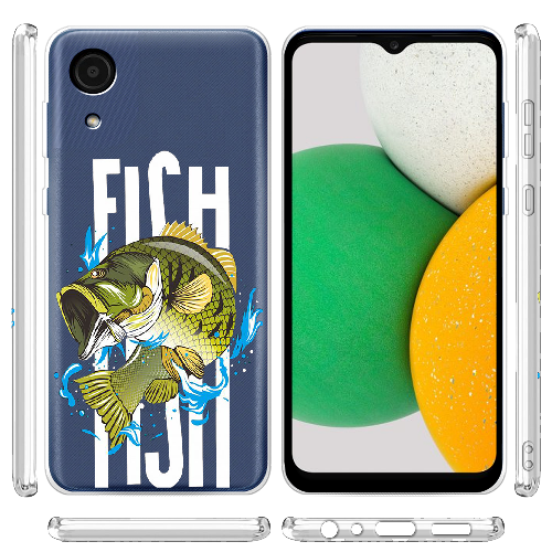 Чехол BoxFace Samsung Galaxy A03 Core (A032) Bass fish