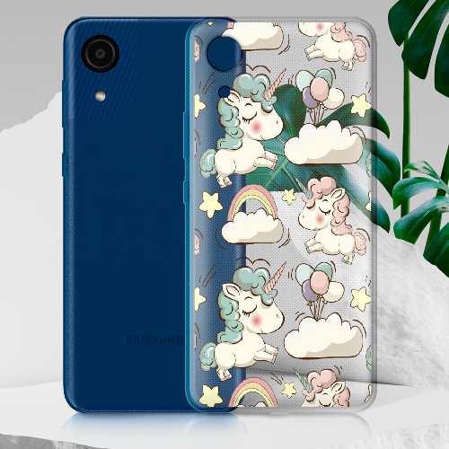 Чехол BoxFace Samsung Galaxy A03 Core (A032) Unicorns