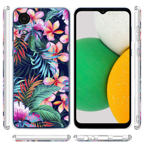 Чехол BoxFace Samsung Galaxy A03 Core (A032) flowers in the tropics