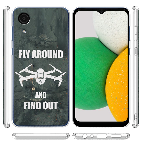 Чехол BoxFace Samsung Galaxy A03 Core (A032) Дрон Fly Around