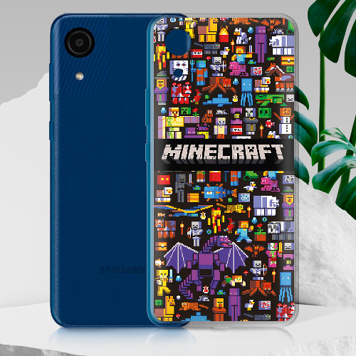 Чехол BoxFace Samsung Galaxy A03 Core (A032) Minecraft Mobbery