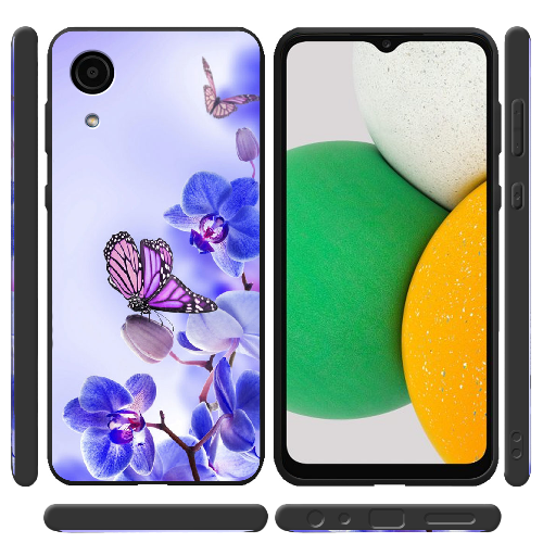 Чехол BoxFace Samsung Galaxy A03 Core (A032) Orchids and Butterflies