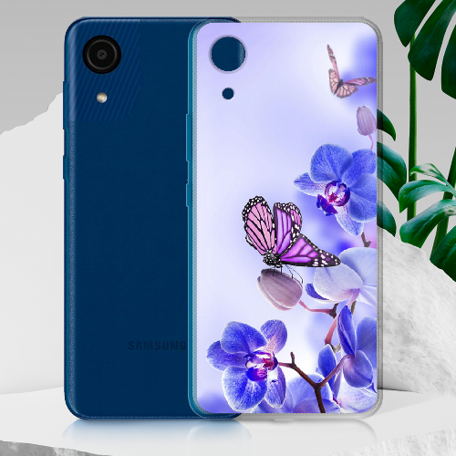 Чехол BoxFace Samsung Galaxy A03 Core (A032) Orchids and Butterflies