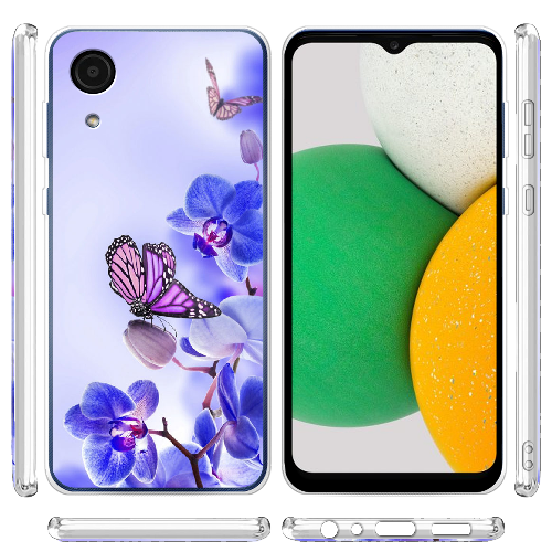 Чехол BoxFace Samsung Galaxy A03 Core (A032) Orchids and Butterflies