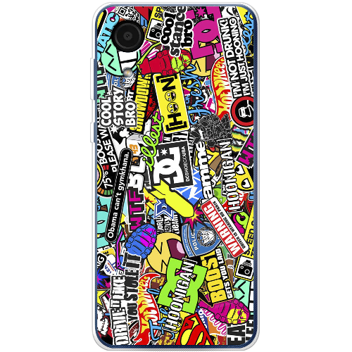 Чехол BoxFace Samsung Galaxy A03 Core (A032) Multicolored Inscriptions