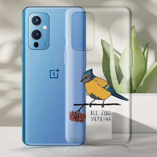 Чехол BoxFace OnePlus 9 Синиця і калина