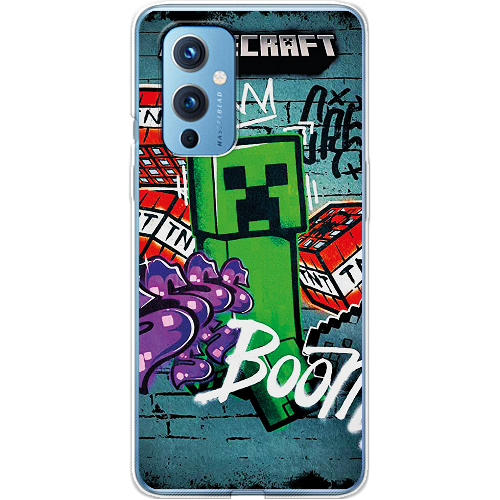 Чехол BoxFace OnePlus 9 Minecraft Graffiti