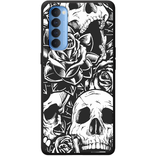 Чехол BoxFace OPPO Reno 4 Pro Skull and Roses