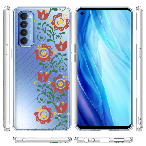 Чехол BoxFace OPPO Reno 4 Pro Ethno Flower