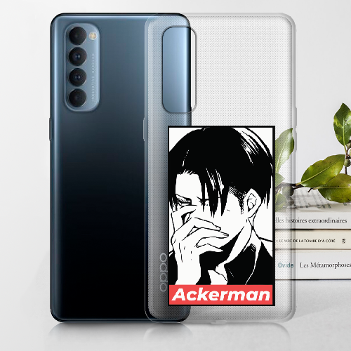 Чехол BoxFace OPPO Reno 4 Pro Attack On Titan - Ackerman