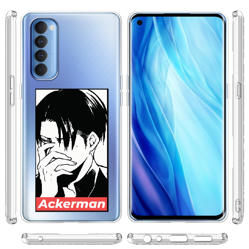 Чехол BoxFace OPPO Reno 4 Pro Attack On Titan - Ackerman