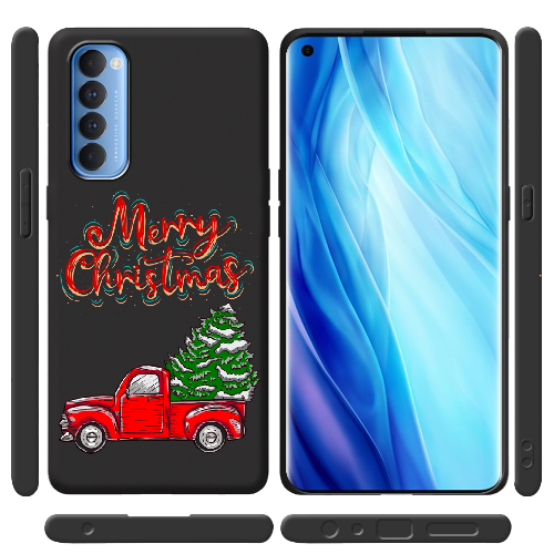 Чехол BoxFace OPPO Reno 4 Pro Holiday Car Merry Christmas