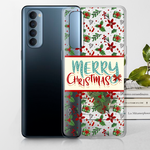 Чехол BoxFace OPPO Reno 4 Pro Vintage Christmas Congratulation