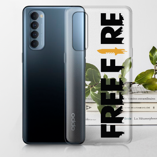 Чехол BoxFace OPPO Reno 4 Pro Черный Free Fire