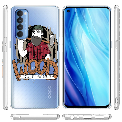 Чехол BoxFace OPPO Reno 4 Pro Wood you be mine