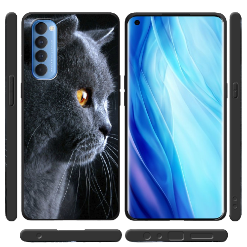 Чехол BoxFace OPPO Reno 4 Pro English cat