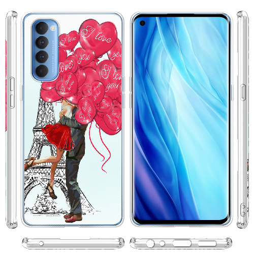 Чехол BoxFace OPPO Reno 4 Pro Love in Paris