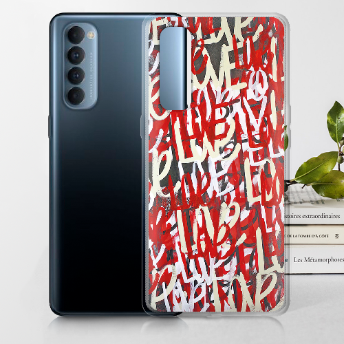 Чехол BoxFace OPPO Reno 4 Pro Love Graffiti