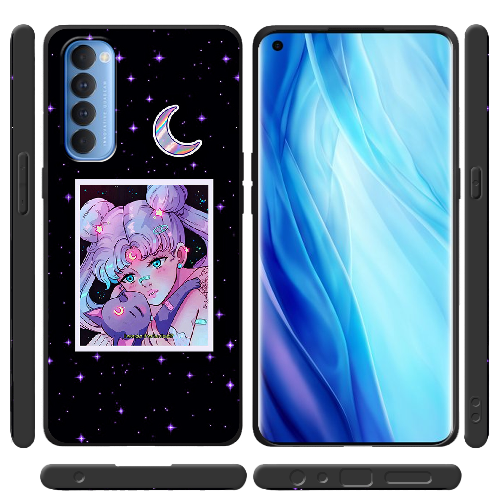 Чехол BoxFace OPPO Reno 4 Pro Sailor Moon night