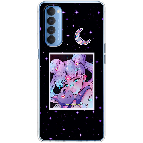 Чехол BoxFace OPPO Reno 4 Pro Sailor Moon night