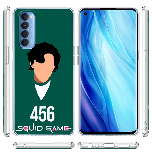 Чехол BoxFace OPPO Reno 4 Pro Игра в кальмара игрок 456 Сон Ги Хун