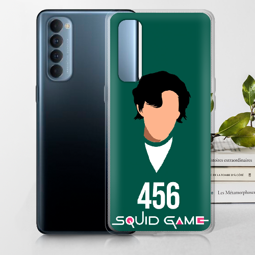 Чехол BoxFace OPPO Reno 4 Pro Игра в кальмара игрок 456 Сон Ги Хун